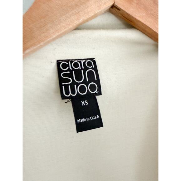 Clara Sunwoo | Cream/Beige Open Front Cardigan | Sz S - Picture 4 of 8